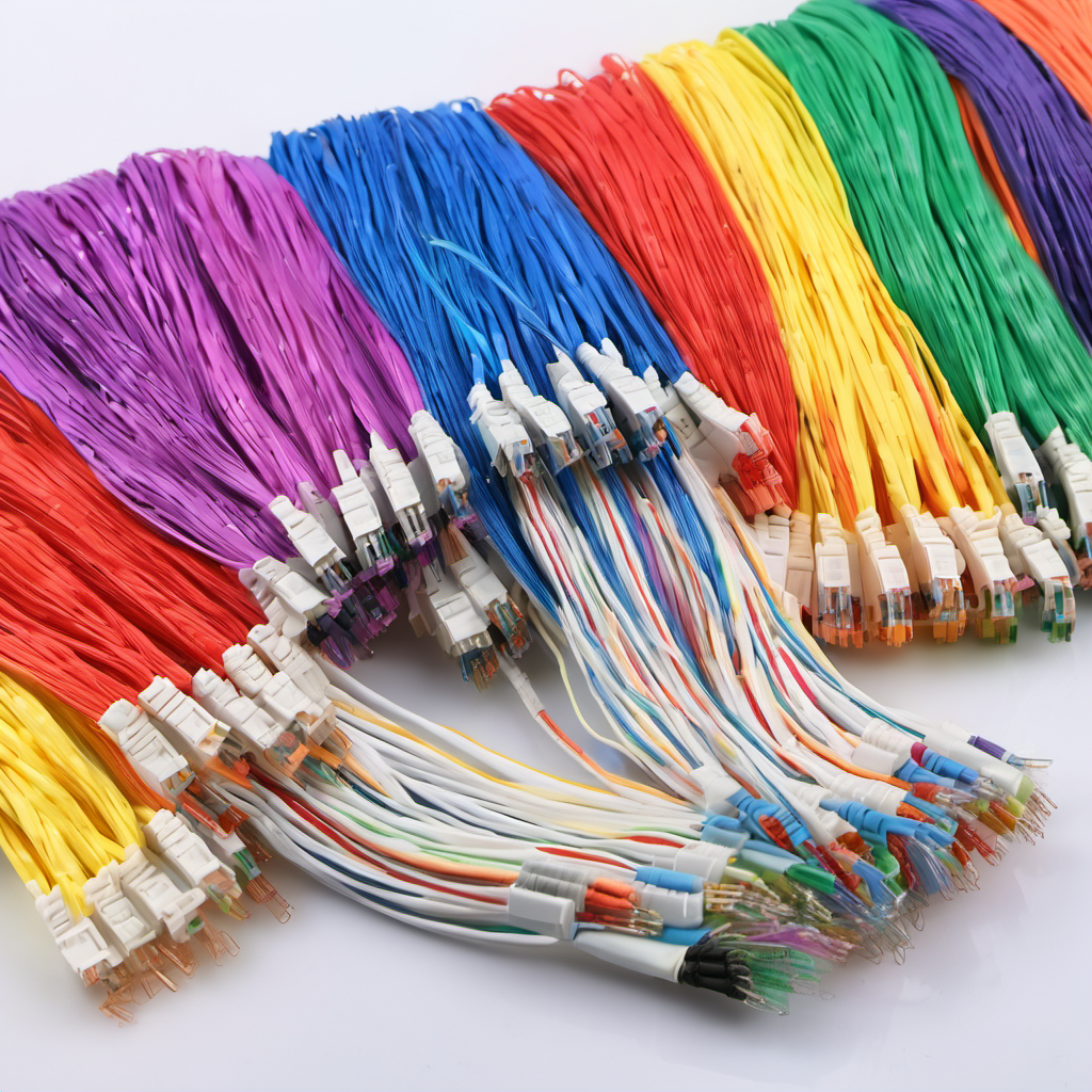 12-Fiber LC/UPC Color-Coded Pigtail Bundle 0.9mm fiber optic pigtail assembly