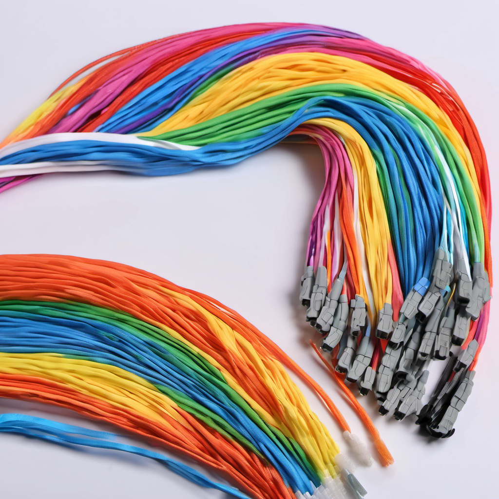 12-Fiber LC/UPC Color-Coded Pigtail Bundle 0.9mm fiber optic pigtail assembly - view 2